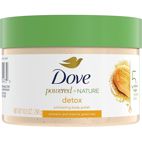 Dove Detox Exfoliating Body Polish – Gentle Skin Exfoliant & Moisturizing Body Scrub