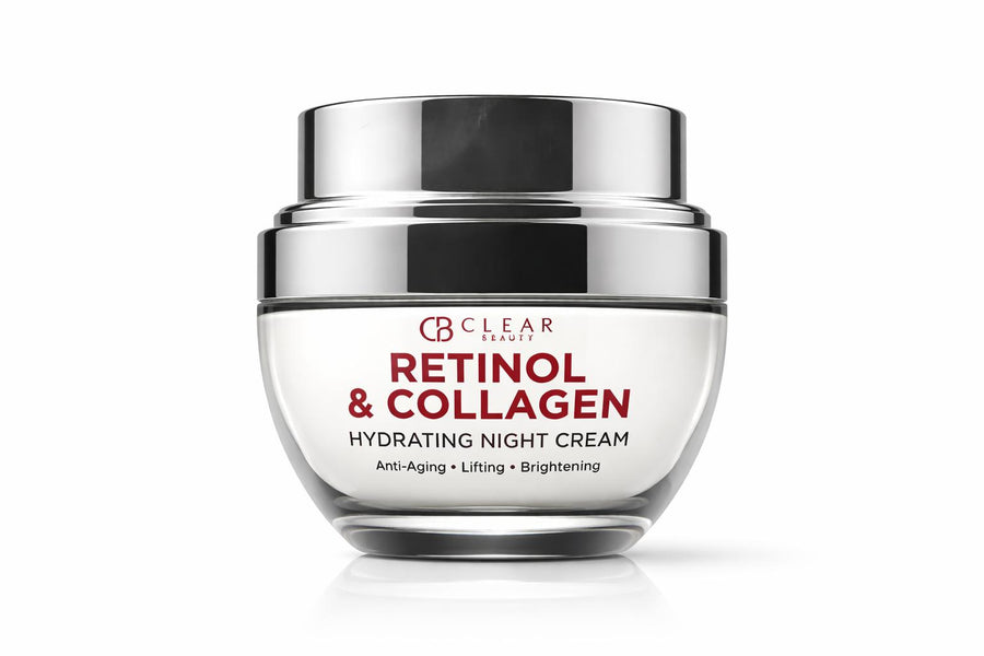 Clear Beauty Retinol & Collagen Hydrating Night Cream — Anti‑Aging, Lifting & Brightening
